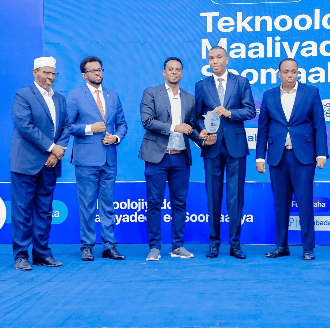 Deeq Afrika taking part in an award presentation